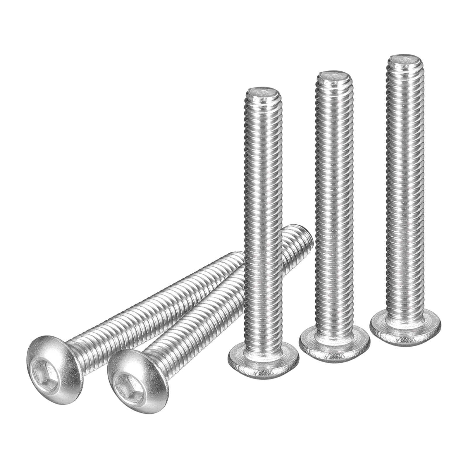 DTGN M3-0.5x22mm Button Head Socket Cap Screws - 100Pack - Good for Machine - 304 Stainless Steel 18/8 - Hex Drive Full Thread Fasteners — image 1