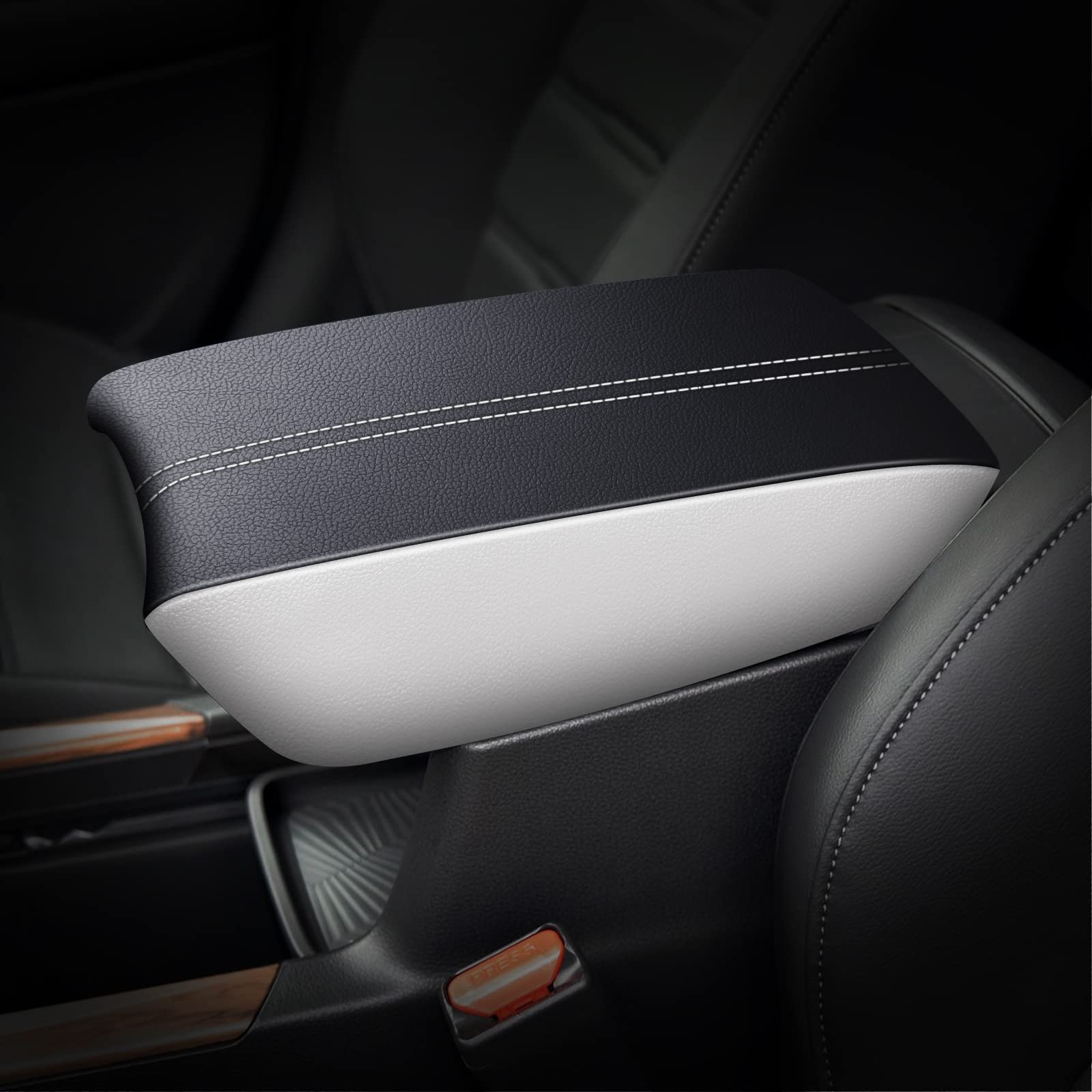 Photo 1 of AOMSAZTO Armrest for Honda CRV 2017-2022 Black with White