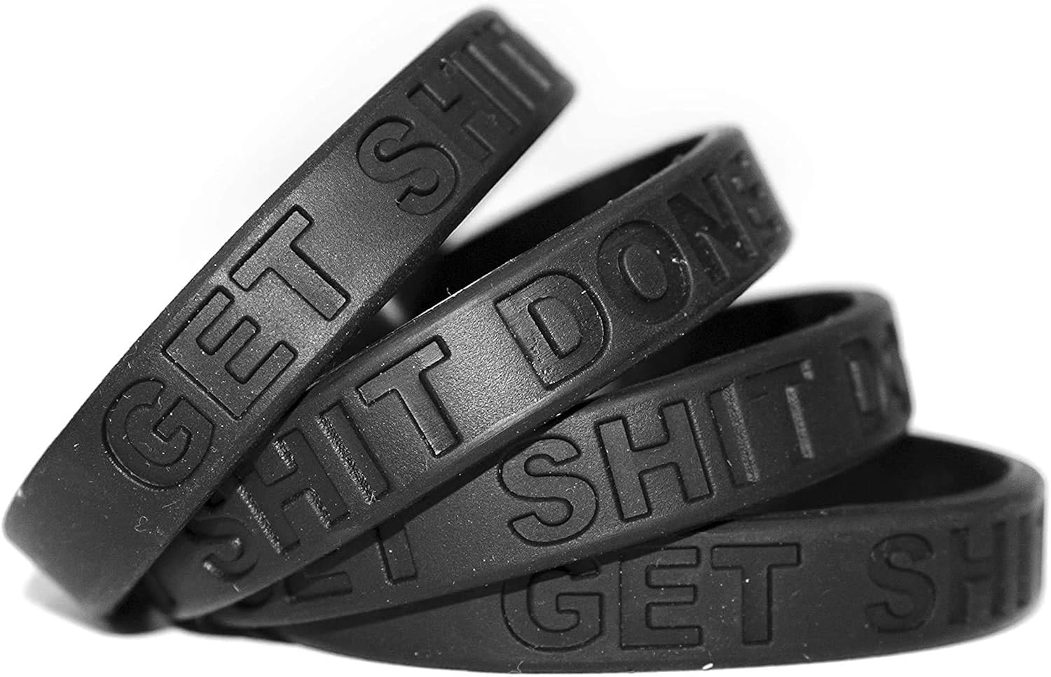 Inspirational Silicone Wristbands for Adults with Custom Embossed