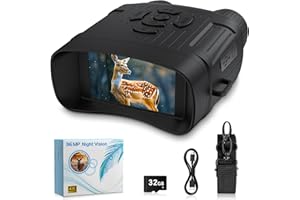 Anyork 4K Night Vision Binoculars,10X Digital Zoom Night Vision Goggles,Rechargeable Battery with Type-C Cable,can Save Photo and Video with 32GB Memory Card
