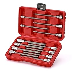 EMENTOL 13PCS 1/4", 3/8" and 1/2" Drive Long Hex