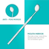 HOKIN Dental Care Kit - 5Pcs Stainless Steel Plaque Remover Tools view 3