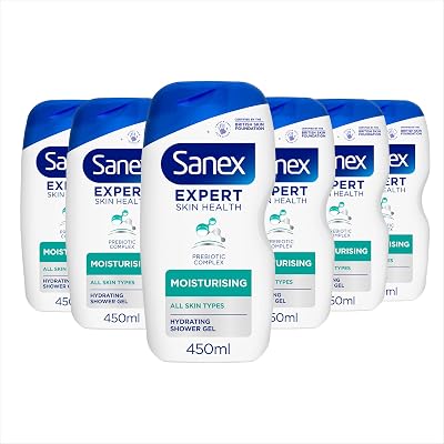 Sanex Expert Skin Health Moisturising Shower Gel 6 Pack 450ml