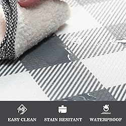 MAYHMYO Kitchen Mat 2 PCS Grey and White Kitchen