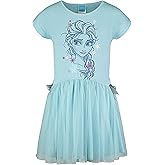 Disney Girls French Terry Tulle Dress Toddler to Big Kid Sizes (2T - 14-16)