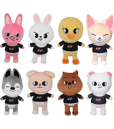 Amazon.com: RHEETADA 8 PCS Skzoo Keychains Pilots SKZ Plush