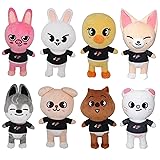 RHEETADA 8 PCS Skzoo Plushies Stray Kids Plush Toys