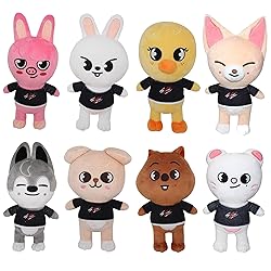 RHEETADA 8 PCS Skzoo Plushies Stray Kids Plush Toys