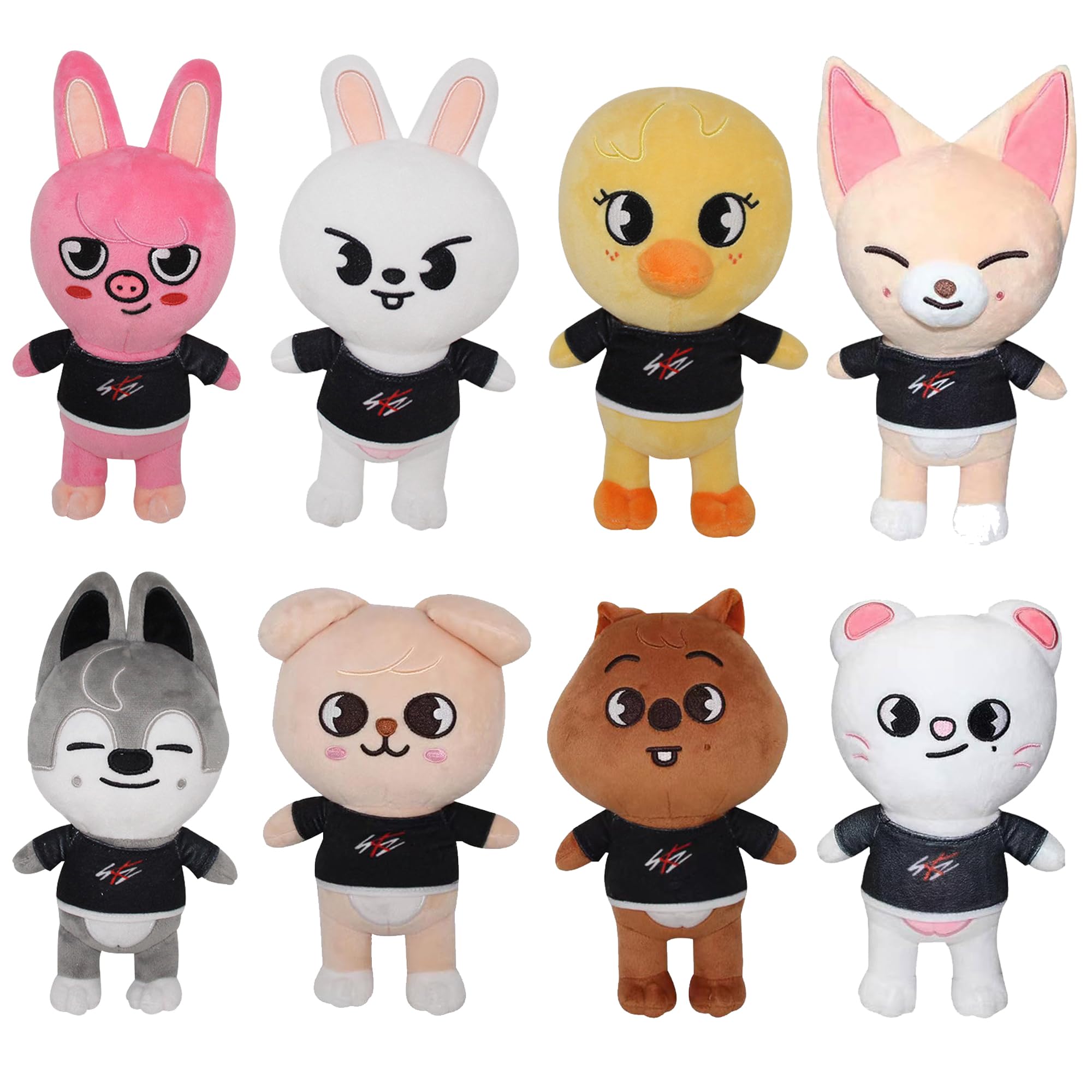 RHEETADA 8 PCS Skzoo Plushies Stray Kids Plush Toys