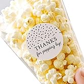 120 x Thanks for Popping by Baby/Bridal Shower Party Poppin Stickers, Round Wedding Favor Seals 1.6"