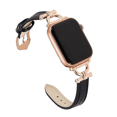 Genuine Leather Band Compatible with Apple Watch Women 38mm 40mm
