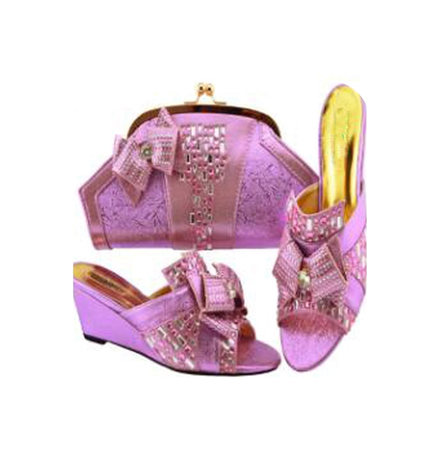 peach coloured shoes and bag