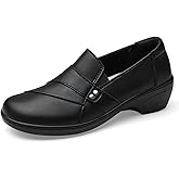 KORDAL Women's Comfortable & Lightweight Leather Loafers Slip-Ons Stylish Business Casual Dress Shoes Work Office Everyday Walking Shoes for Women