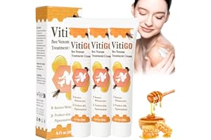 nozuonodei Vitiligo Bee Venom Treatment Cream, Skin Topical Cream, Vitiligo Treatment，Bee Venom Treatment, Natural Formula(3PCS)