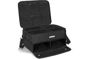Golf Trunk Organizer 2 Layers Waterproof Golf Car Locker with Separate Ventilated Compartment for 2 Pair Shoes Golf Trunk Sto