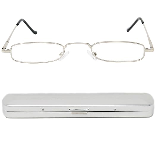 title=MINI BRILLE Mini Occhiali da Lettura in Metallo Leggeri da Uomo e da Donna|