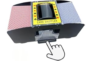 Automatic Playing Card Shuffler Battery Operated Cards Shuffler Electric Poker Shuffling Machine for UNO Card Game Night 1-2 