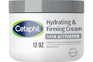 Cetaphil Skin Activator Hydrating & Firming Body Cream 12oz, Mandelic Acid (AHA) and Centella Asiatica (CICA) Cream, Hydrates and Firms Aging Skin, Anti-Aging Skincare, 12 oz
