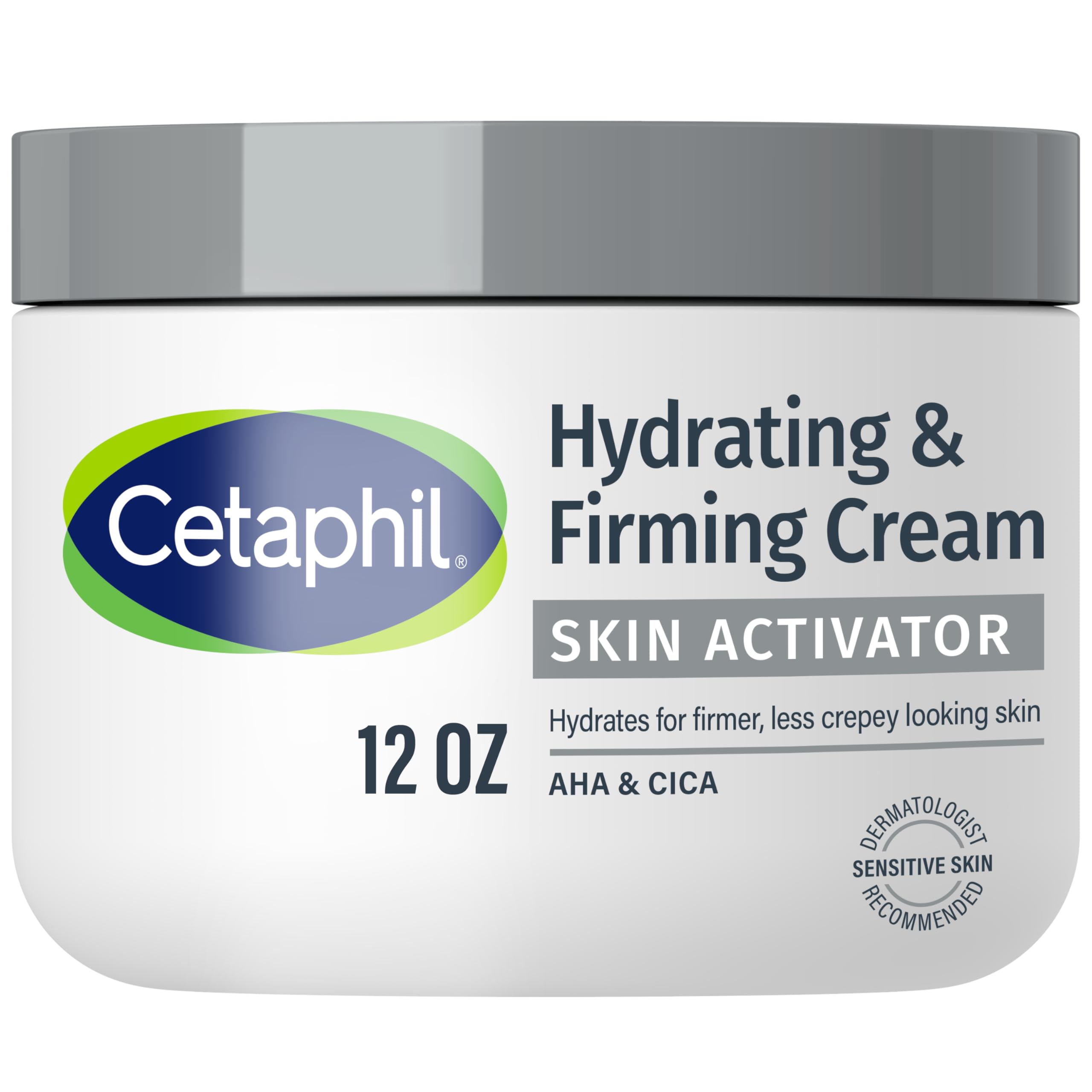 Photo 1 of Cetaphil Skin Activator Hydrating & Firming Body Cream 12oz, Mandelic Acid (AHA) and Centella Asiatica (CICA) Cream, Hydrates and Firms Aging Skin, Anti-Aging Skin Care, 12 oz