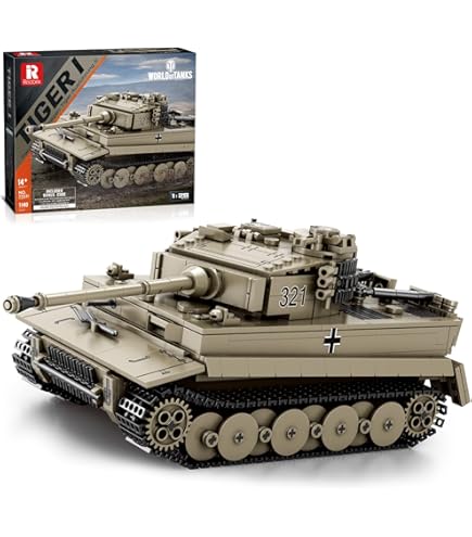 CubiMythx 1/28 Scale German Tiger 1 Tank Building Blocks and