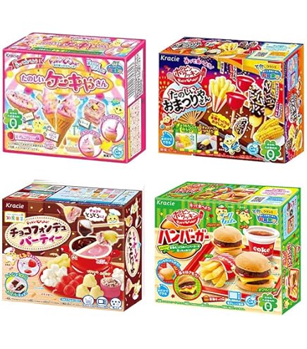 Popin' Cookin' Japaneese DIY Kit Assortment 4pcs Kracie Children