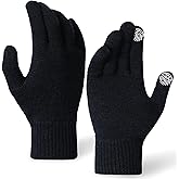WANDER Merino Wool Running Gloves for Winter Lightweight Touchscreen Thermal Knit Glove for Men&Women Upgraded