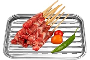 BBQ Tray for Grilling | Versatile Grill Vegetable Tray Vegetable Grill Pan | Reusable Outdoor Grill Pan BBQ Grill Pan for Mea