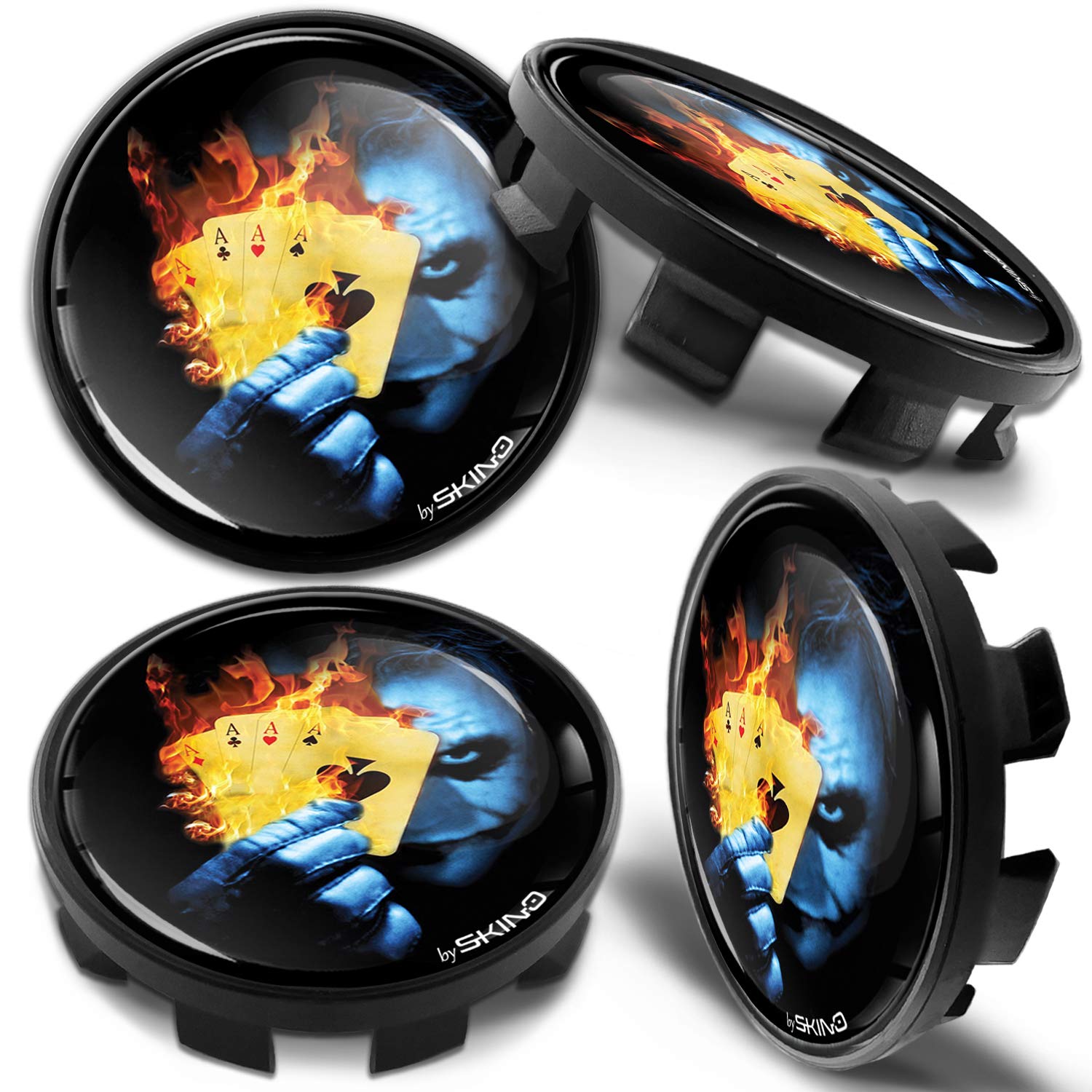 Biomar Labs 68mm Wheel Centre Caps Set of 4 Compatible with BMW Wheels – Plastic Alloy Wheel Hub Centre Caps Replacement – Compatible with BMW Part Number 36136783536 (CB 21)