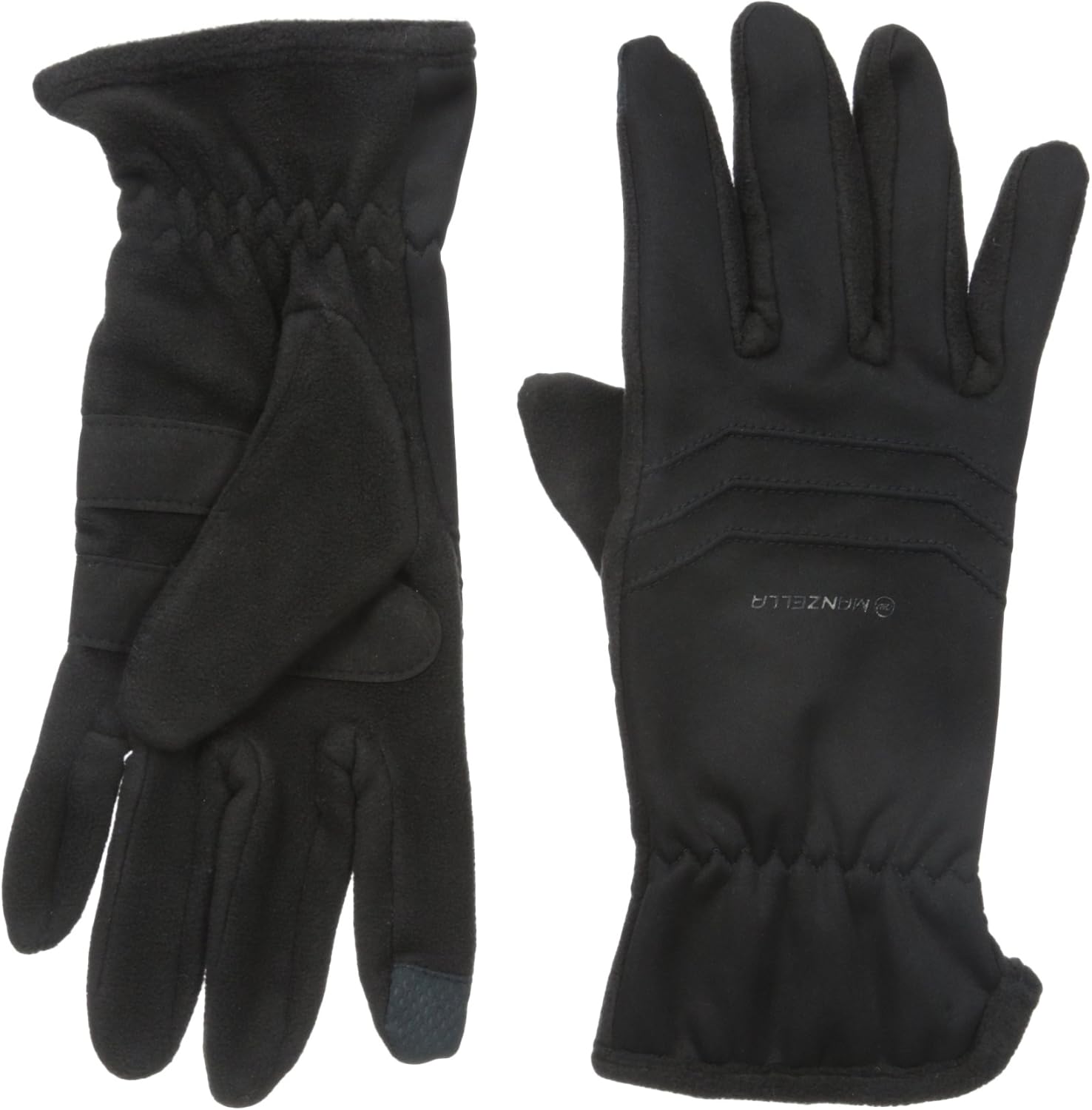 Manzella Men's Hybrid Ultra Touch Tip Gloves, Black, Medium/Large Buy