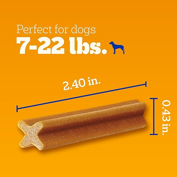 PEDIGREE DENTASTIX DENTAL CHEWS FOR DOGS, SMALL AND TOY BREED DOG TREATS, ORIGINAL FLAVOR, 14 OZ. BAG (58 TREATS TOTAL)