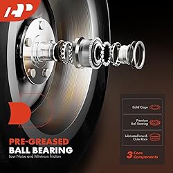 A-Premium Front Wheel Bearing and Hub Assembly with