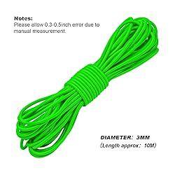 1/8" Bungee Shock Cords,32 Feet Elastic Nylon Cords