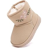 BMCiTYBM Baby Snow Boots Infant Boy Girl Winter Boots Nonslip Lightweight Outdoor Warm Shoes for Cold Weather 6 9 12 18 24 Months(Infant/Toddler)