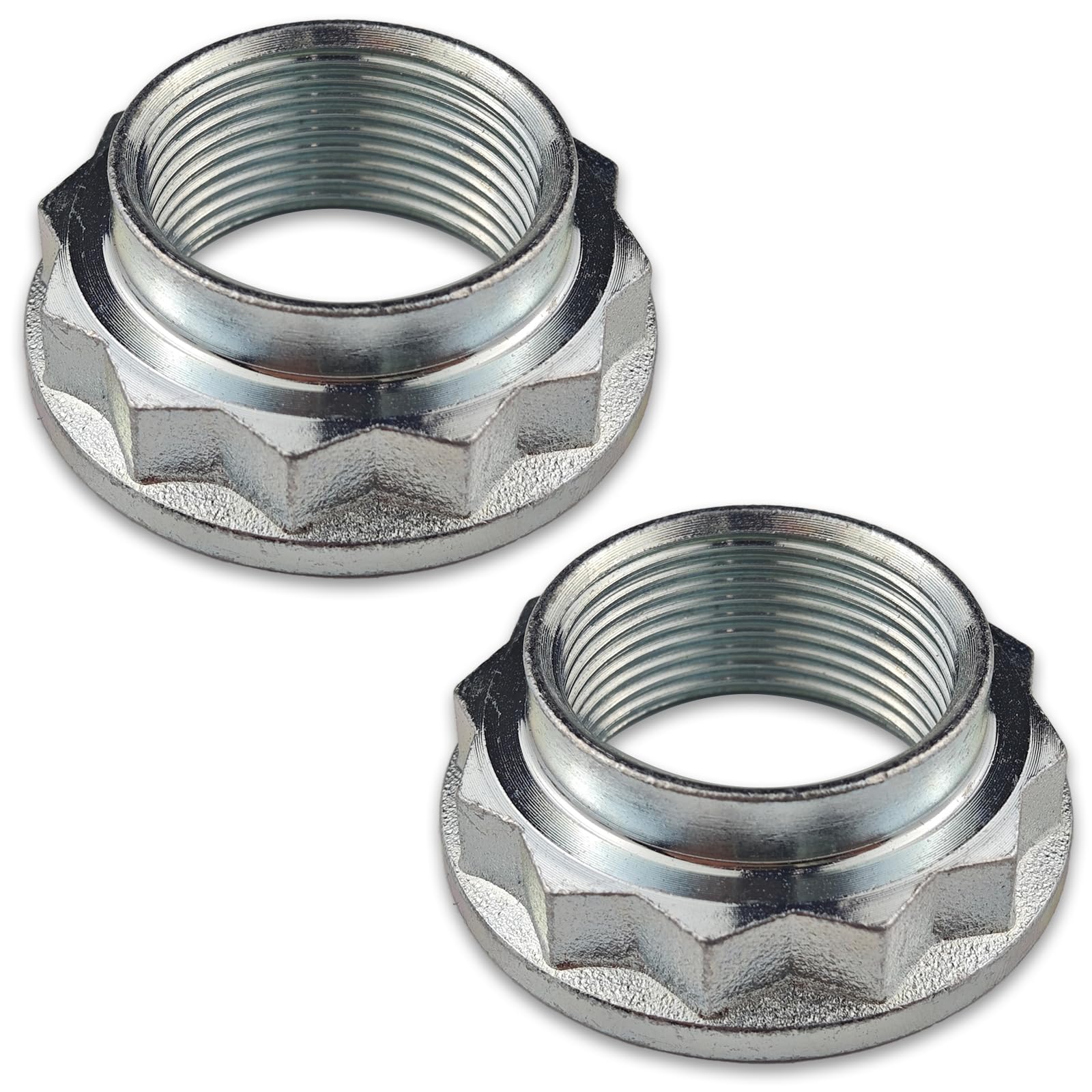 Photo 1 of 2Pcs Front & Rear CV Axle Nut Compatible with BMW 135I 325XI 328I 330I 335I 528I 550I 740I 740LI M Series X Series Z3 Z4 Z8,Spindle Nut Replace 33411133785, 33410412955