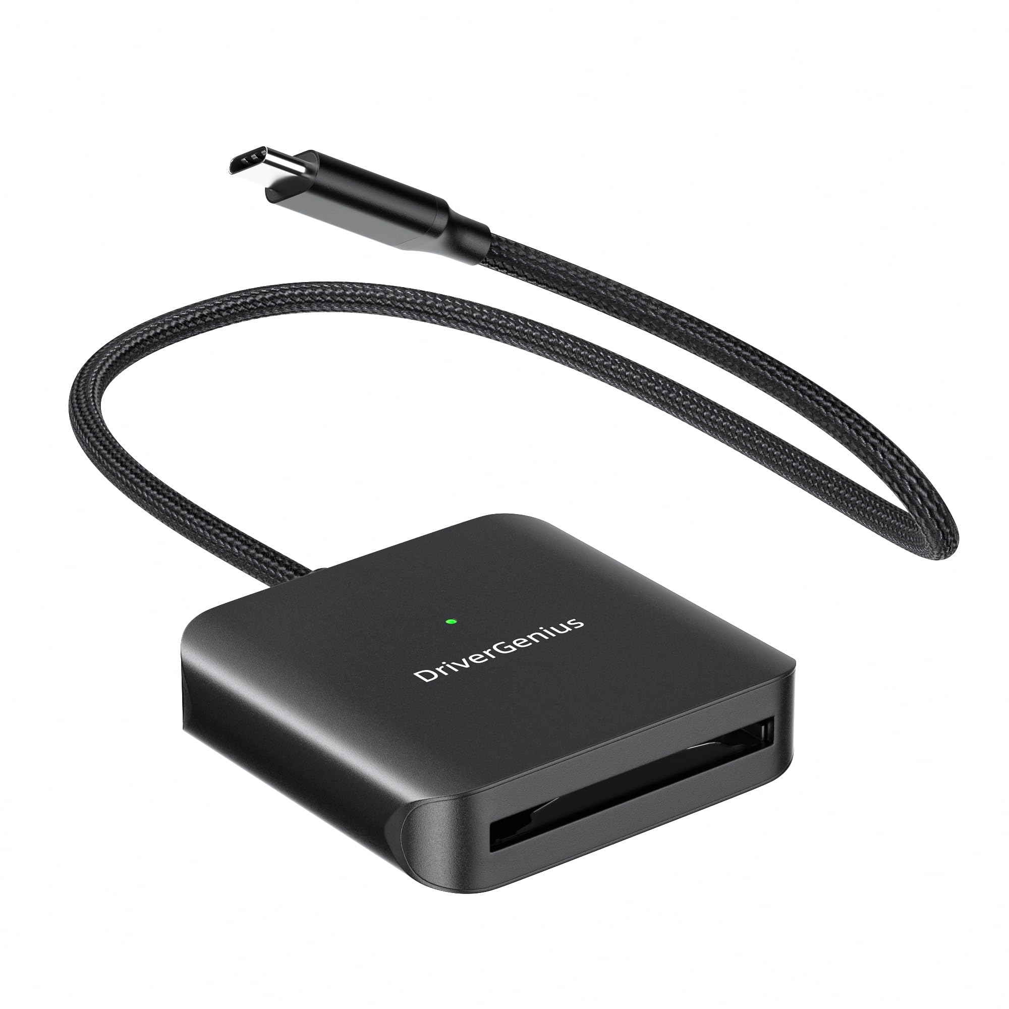 DriverGenius MediaPro CFast | USB Type-C CFast 2.0 Card Reader – Fast Photo and Video Backup for DSLR Cameras (Aluminium, HB083-C)