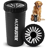 Dexas MudBuster Portable Dog Paw Washer/Paw Cleaner, Large, Matte Black- Special Edition (PW72025-22WP)