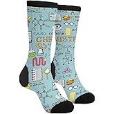ACPPXF Chemistry Science Laboratory Socks Funny Crew Dress Socks For Men Women