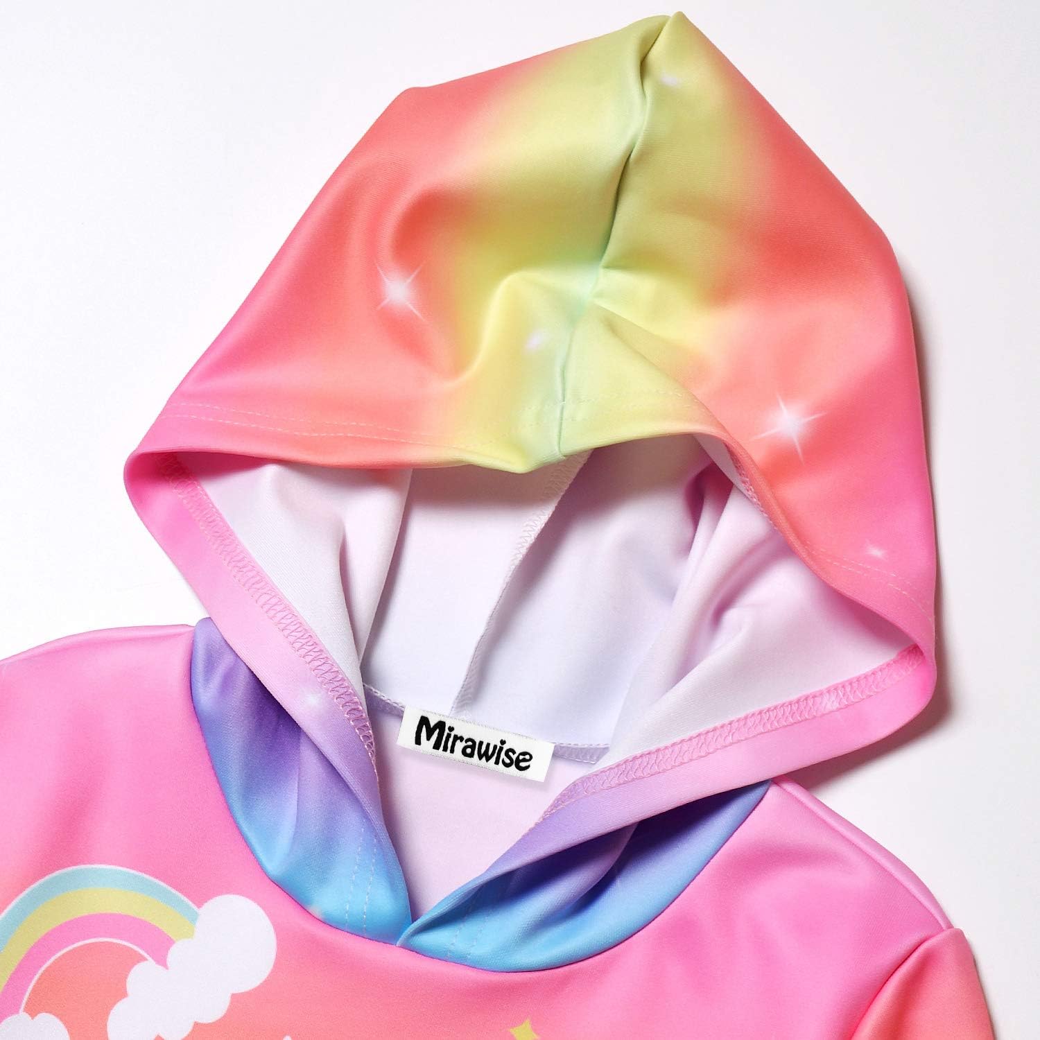 Mirawise Girls Pullover Hoodie Unicorn Sweatshirt with Pockets Hood Jacket 4-13Y: Clothing