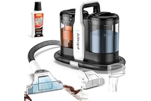 Ailltopd Portable Carpet & Upholstery Spot Cleaner, 15Kpa Powerful Suction & Spot Remover, Deep Stain Cleaning for Carpet, Car Seats, Pets, Stairs, Couches, with Dual Size BrushHead