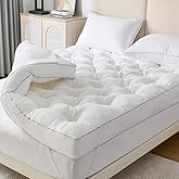 SHOUREN 5 Inch Memory Foam Mattress Topper Full for Back Pain Relief, Extra Thick Gel Memory Foam Bed Topper, Soft Fluffy Supportive Pressure Relief Mattress Pad, 54"x75"