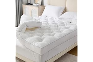 SHOUREN 5 Inch Memory Foam Mattress Topper Queen for Back Pain Relief, Extra Thick Gel Memory Foam Bed Topper, Soft Fluffy Supportive Pressure Relief Mattress Pad, 80"x60"