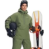 Pioneer Camp Ski Jacket Men Baggy Waterproof Insulated Half Zip Snowboard Snow Coat Shell Jackets Winter Warm Outdoor