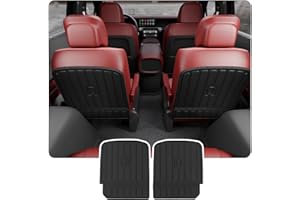Thinzyou Kick Mats Compatible with 2026 Hyundai Palisade 7 Seats 2nd Row Captain Chairs Cargo Mat Trunk Mat TPE All Weather Back Seat Cover Protector Palisade Accessories (2nd Row Backrest Mats)