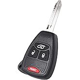 Flip Key Fob Blade Replacement Fit for 2004-2014 Dodge Dakota Durango Avenger Caliber Charger Magnum Nitro Ram 1500 2500 3500 Chrysler Aspen PT Cruiser Sebring Jeep Grand Cherokee Commander, Set 1