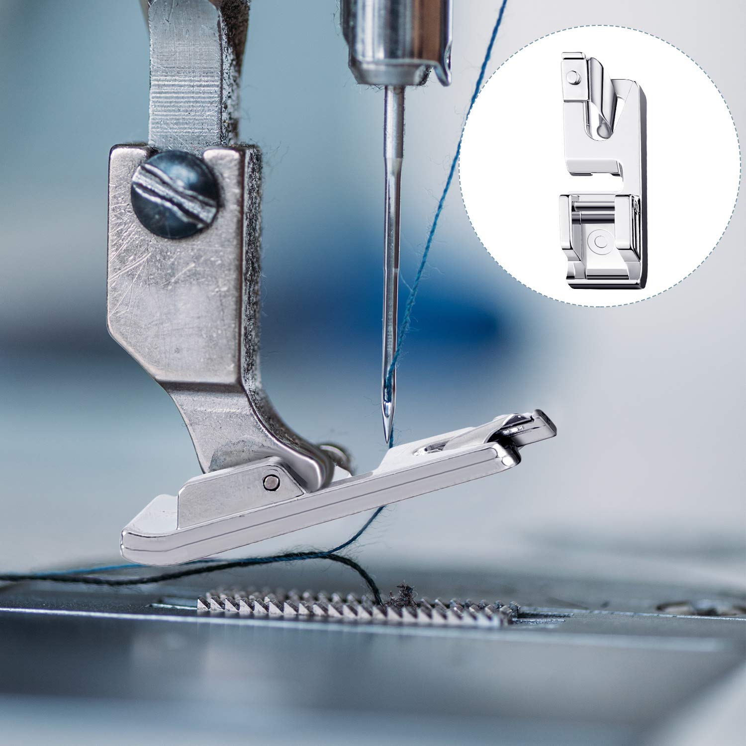 Mudder 12 Pcs Sewing Machine Presser Foot Set Multifunctional Sewing Foot Presser for Gathering Zipper Insertion Joining Embroidery Stitching