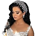 Rhinestone Wedding Headband,Bridal Headpiece for Wedding,Bridal Tiaras Pageant Hair Jewelry Party Headpieces for Women Girls