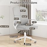 nasPaluro Ergonomic Computer Desk Chair with 3D Lumbar Support Gray view 9