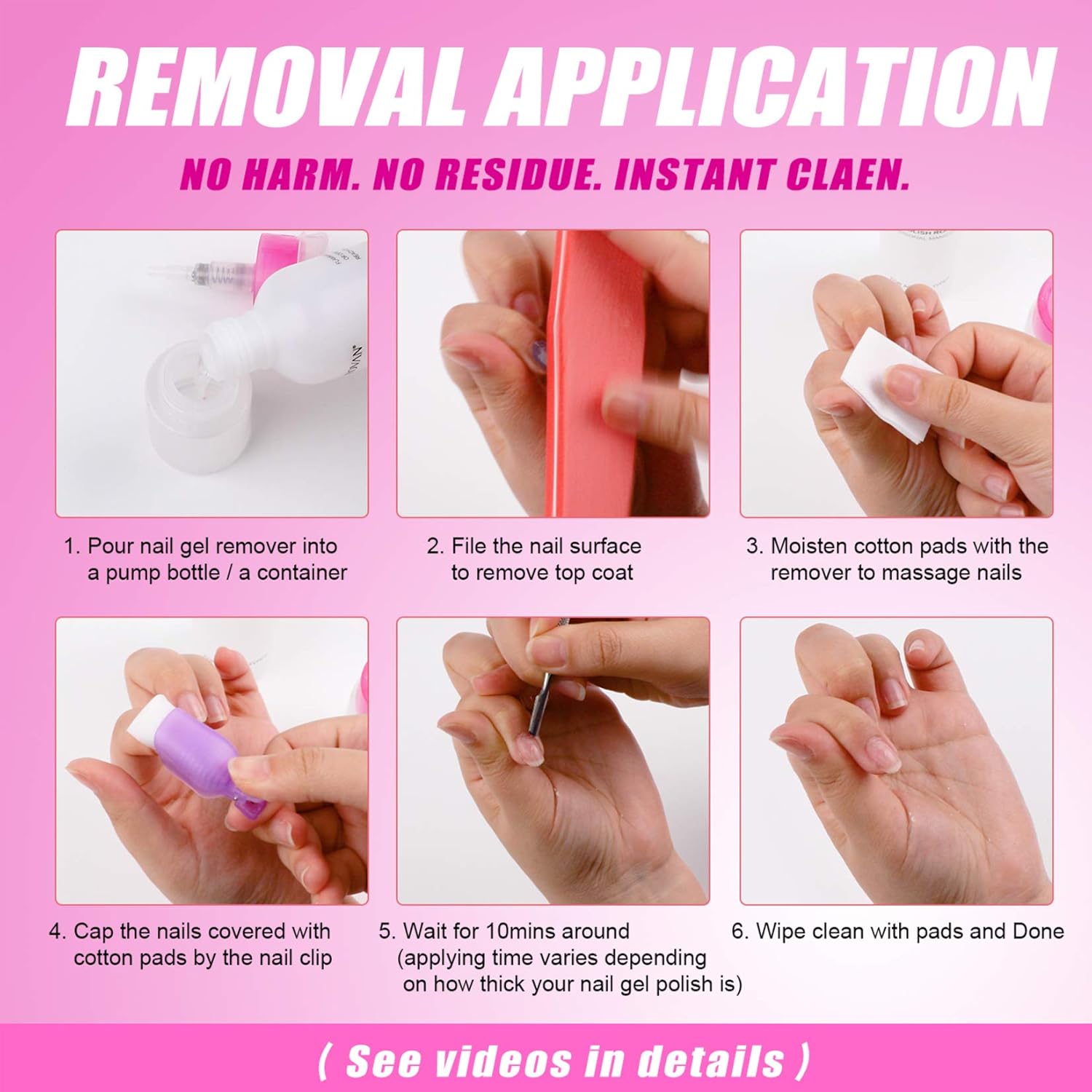 Professional Nail Gel Remover - Rose Formula - Morovan Nail Polish Remover Non-Acetone Liquid Moisturizing Conditioner Essential Oil Vegan Remove Soak-Off Glitter Gel Acrylic Dip Nails (4oz / 120ml) : Beauty