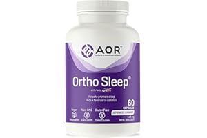 AOR Ortho Sleep 443mg, 60 Capsules 60-Day Supply - Sleep Support Supplement with GABA and L-Theanine - Relaxation and Restful