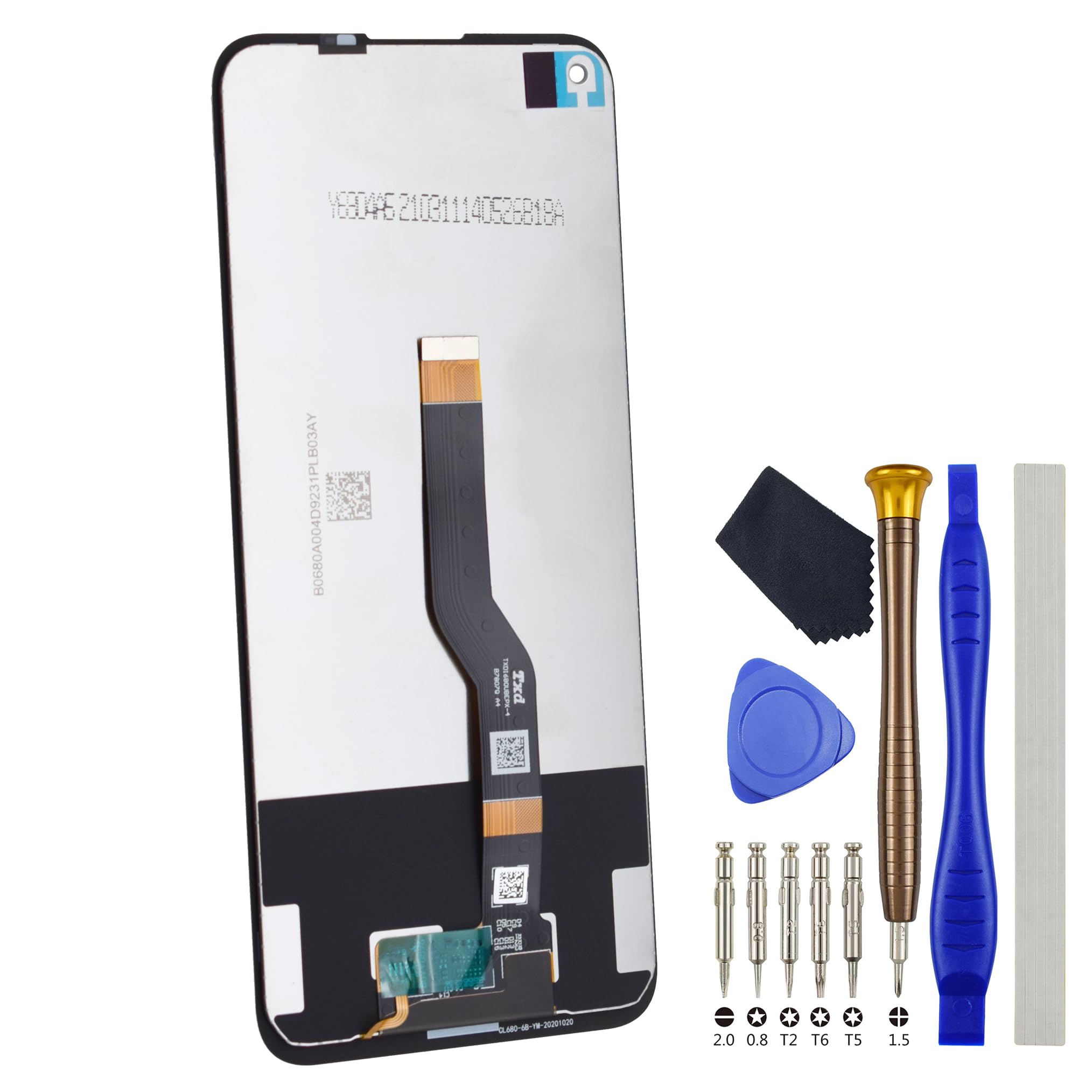 VEKIR Full LCD Screen for Nokia 8.3 5G TA-1243 Display Touch Digitizer Assembled Black Screen for TA-1251 Replacement with Free Tool Kit